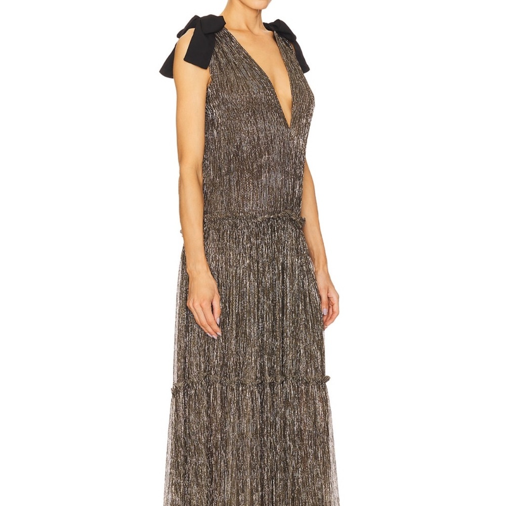 Sabina Musayev XS Ray Dress in gold